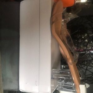 Clear Sandals new Bought from another posh they are two Big for me